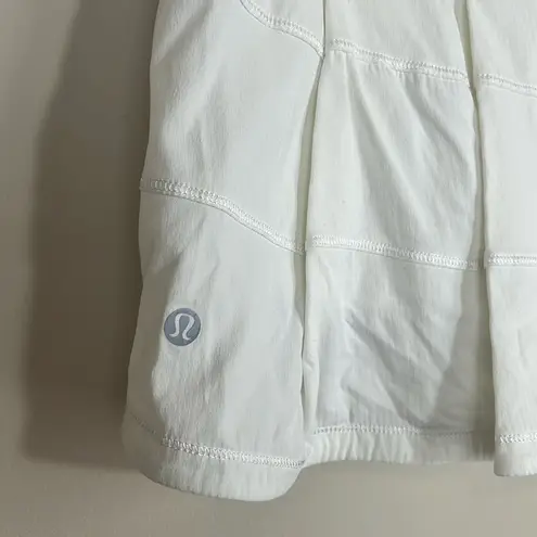 Lululemon  Tennis Skort Skirt White 8 Tall