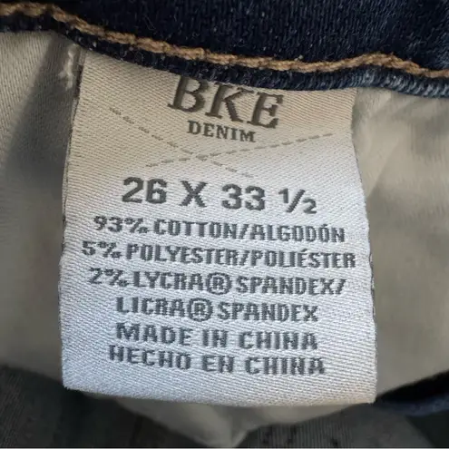 BKE Women’s Parker Bootcut Stretch Distressed Universal Fit High Rise Jeans 26