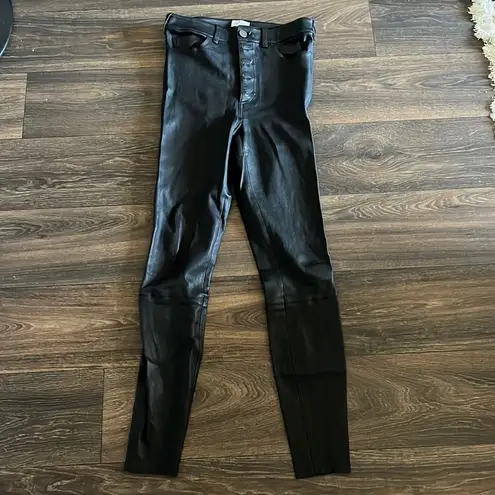 Alice + Olivia  Leather Jeans