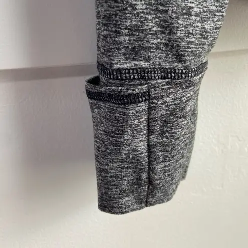 Reva Activewear Heather Gray and Black Full Zip Jacket