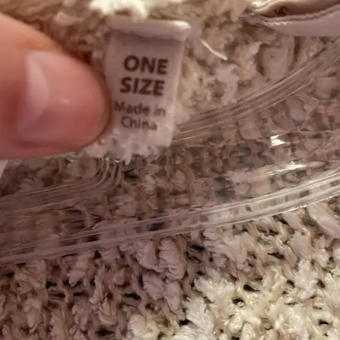 Soft Surroundings Cream Cozy Cloud Wrap Sweater with pockets, One size