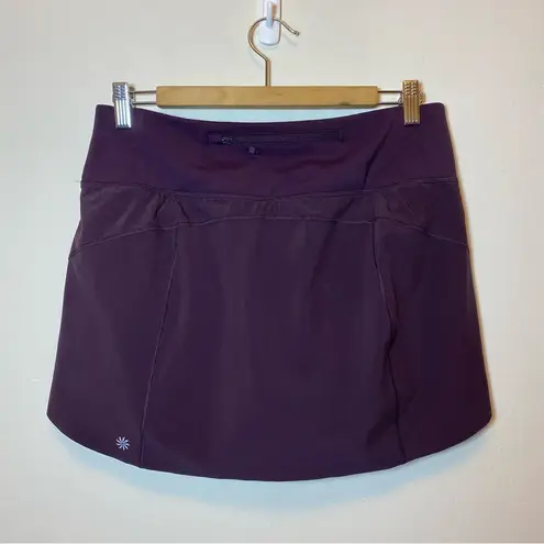 Athleta  | Run with It High Rise 14” Athletic Running Skort Agate Purple Medium