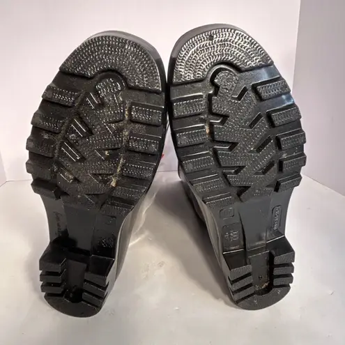 Sporto Womens Black Tall Rain Boots Waterproof Size 10M