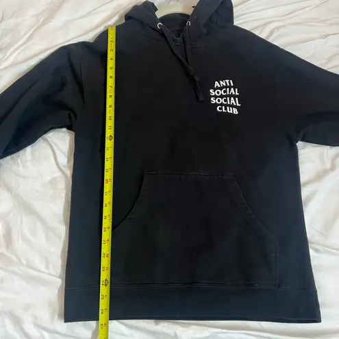 Anti Social Social Club Black Hoodie Size Medium Unisex Streetwear Sweatshirt