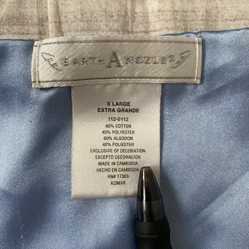 Earth Angels women XL short sleeve scoopneck nightgown w/lace trim blue