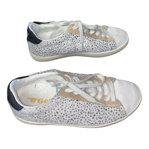 Gola Classics Women's Nova Oasis White Cheetah Sneakers Women's Size 6