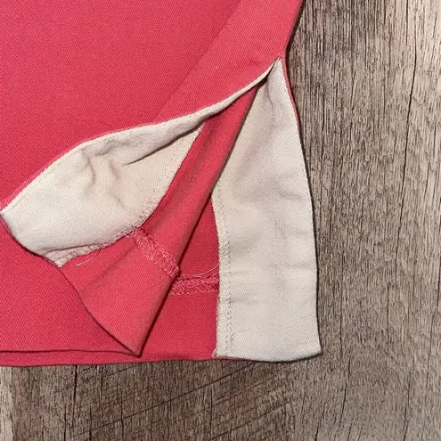 Kenar Womens Back Zip Side Slit Flat Front Stretch Pencil Skirt Coral Size 8