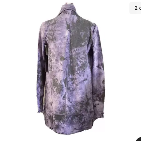 infinity 90 DEGREE BY REFLEX PLUM TIE DYE Cardigan extra small NEW