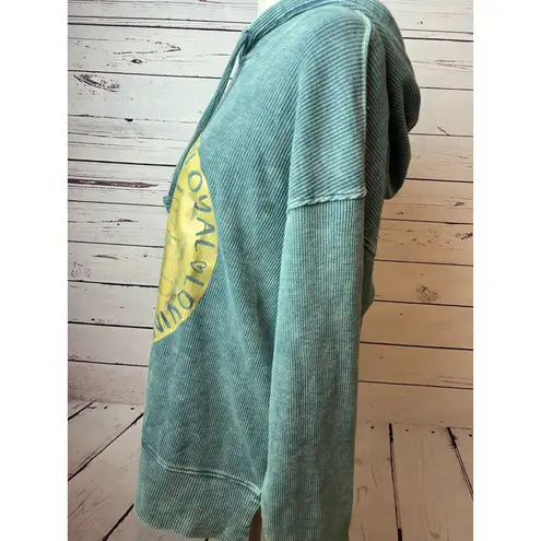 Natural Reflections Hoodie Sweatshirt Medium Nurse Life Thermal Waffle knit NWT