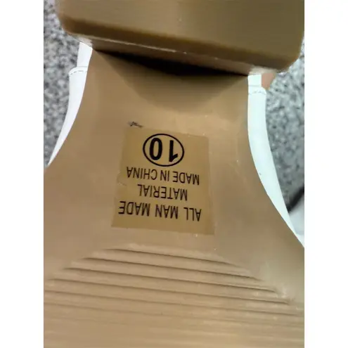 Soda Women's White Mid Calf Cowboy Boots Size 10 Western Style