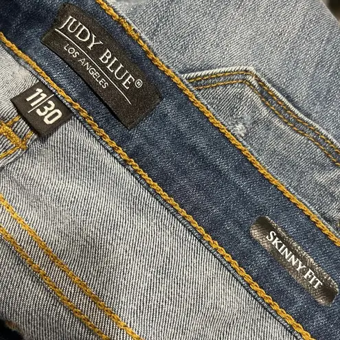 Judy Blue Women’s Skinny Fit with Leopard Accents Size 11