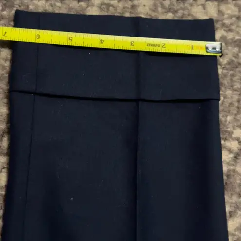 COS Womens Size 34 2 Navy Blue Wool Straight Leg Cuffed Hem Dress Trousers Pants
