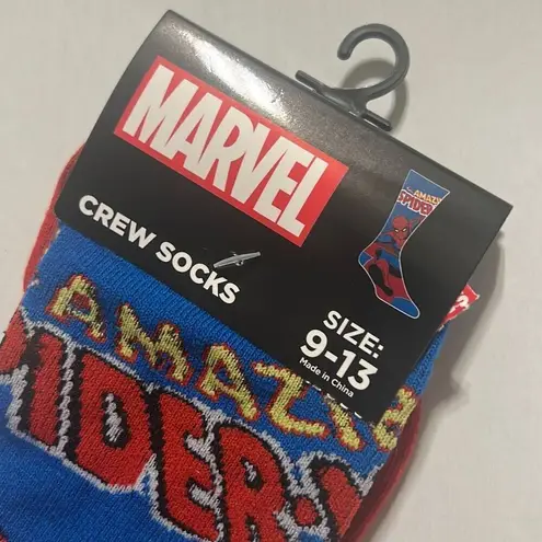 Marvel Spider-Man Crew Socks 9-13