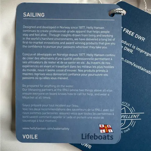 Helly Hansen NWT Crew Vest Women Lightweight Windbreaker Waterproof Sailing XL