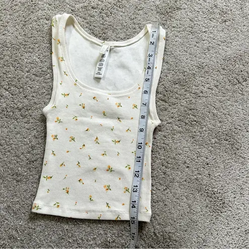 SKIMS Women’s Cotton Rib Cropped Tank Tops XXS & Legging XS Marigold Rosebud