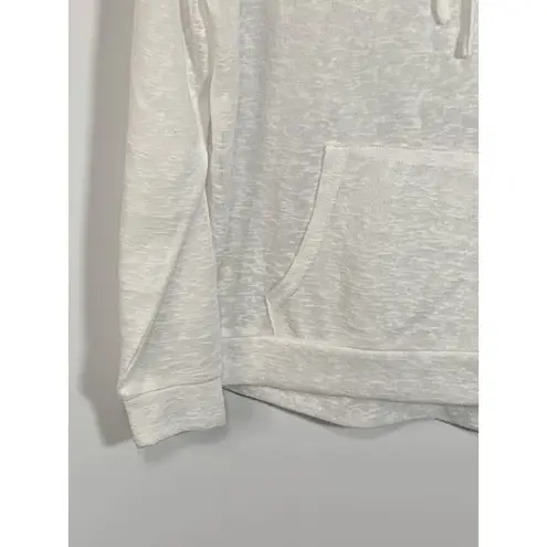 Weatherproof Vintage Women's Hooded White See Through Jacket Long Sleeve Small