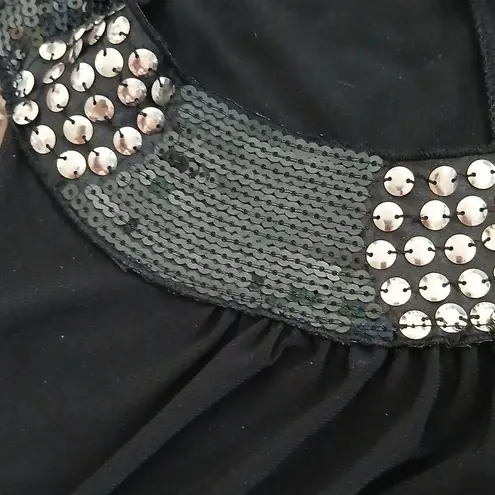 Taboo black sequined midi dress size XL