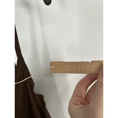 SKIMS  Fits Everybody‎ Slip Dress Short Cocoa Brown Sleeveless Kim Kardashian XL