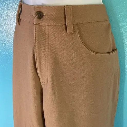 Ralph Lauren  Y2K  Wool Blend Light Brown Straight Leg Womens Pant Size 10P