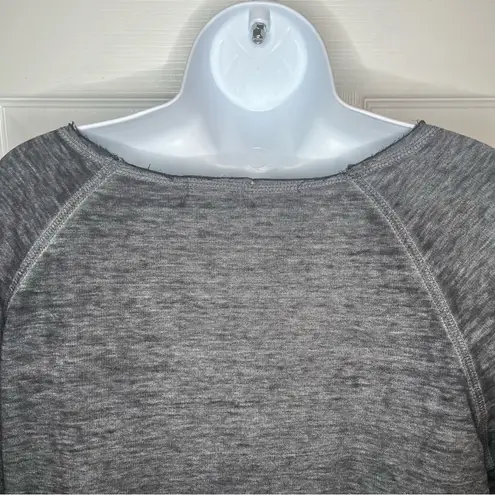 Zobha Heartbeat Metallic Coffee Graphic Gray Women's Sweatshirt Pouch Pocket L