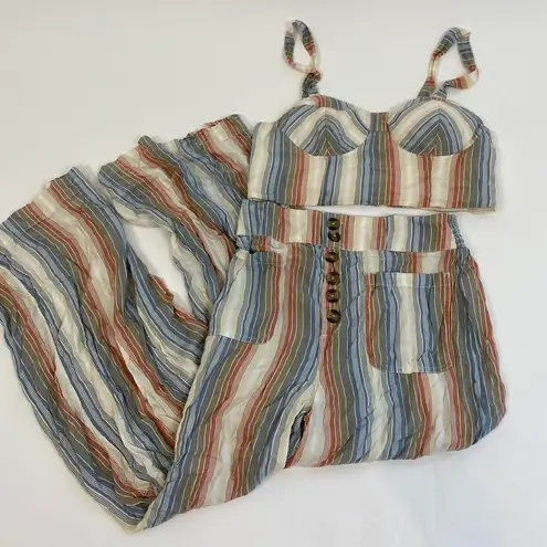 American Eagle Striped Two Piece Set