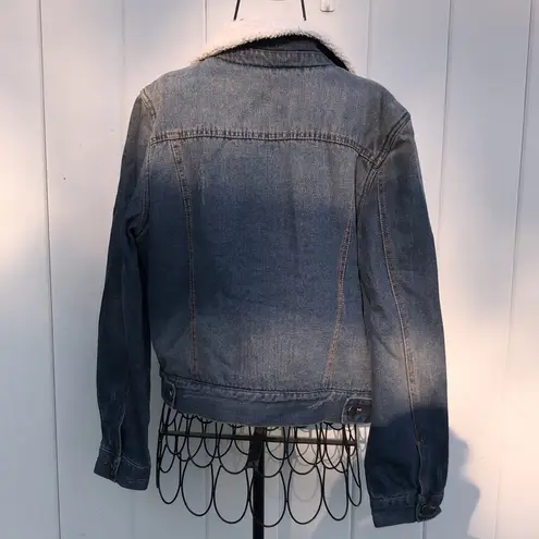 Ashley by 26 International By 26 international Ashley vintage charm large jean jacket Sherpa liner western