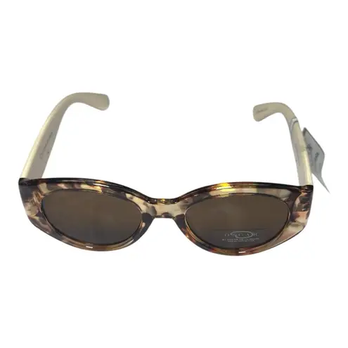 Oscar de la Renta Brown Tortoiseshell Sunglasses