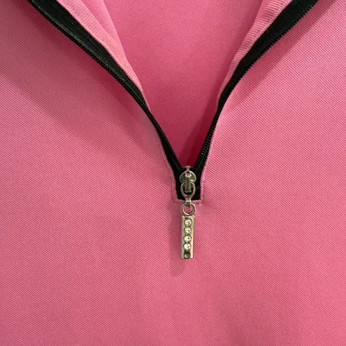 IZOD Performance Golf Pink and White Polo Shirt XL DriFit Cool Fx