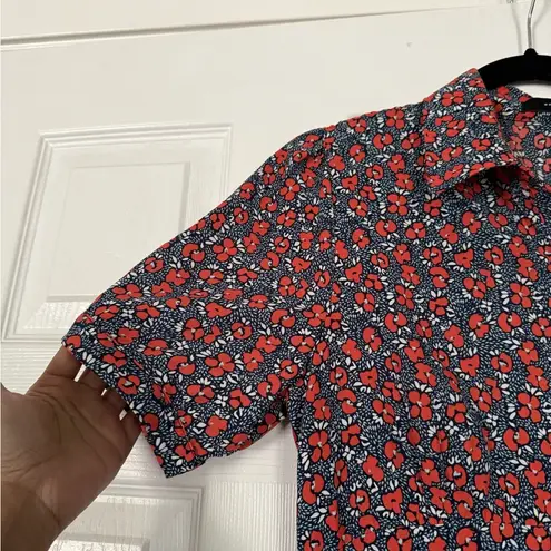 En Saison Enchanting Floral Cottagecore Summer Dress Maxi Modest Red Size M