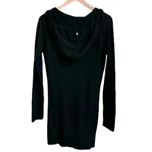 Apple Bottoms Women’s Y2K Vintage black snowflake hooded sweater dress size lg