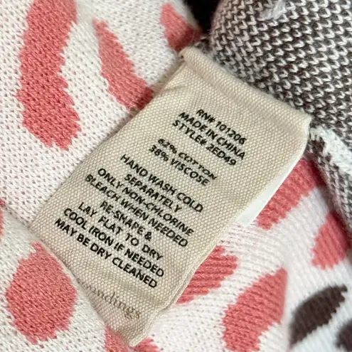 Soft Surroundings Women’s Leone Rainbow Leopard Print Mock Neck Sweater Size XL