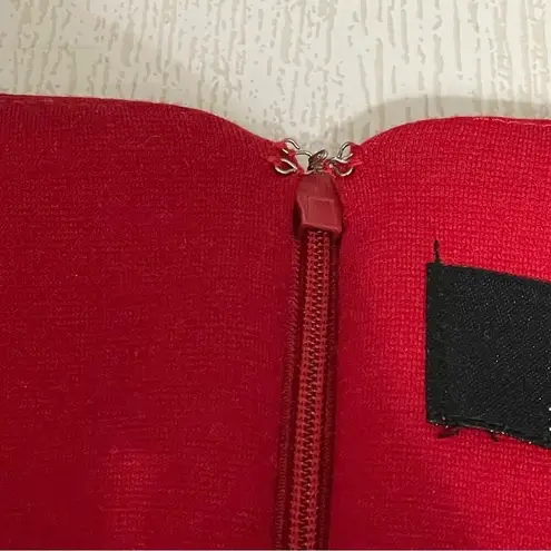 Nina Leonard LENNIE for Red Sheath Dress Size Medium