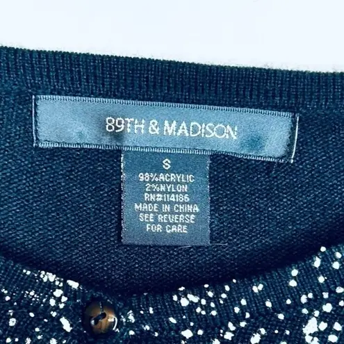 NEW Black and Silver Sparkly Cárdigan size Small