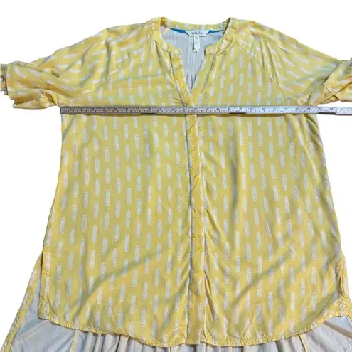 Matilda Jane Golden Hour Boho Cheerful High Low Blouse Sz M