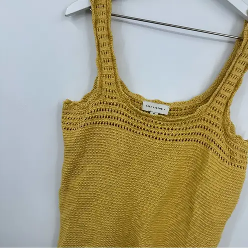 Free Assembly Mustard Yellow Tank Top Size Medium Boho Fall Girl Cozy Basics thumbnail 3