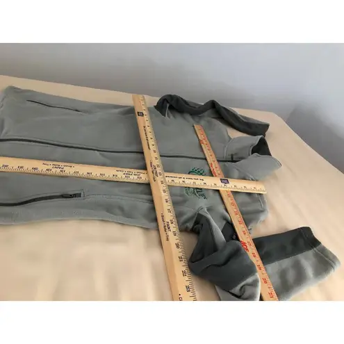 Port Authority Women Soft Fleece Jacket Gray Small Full Zipper Front High Neck