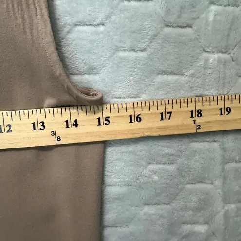 Aritzia Babaton Tank Sleeveless Dress Bodycon L Clean Girl Minimalist Neutral Tan Size L