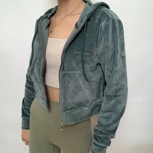 Urban Outfitters Velour Zip Up