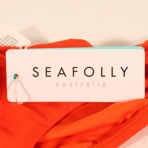 Seafolly NWT Active Ring Side Hipster in Tangelo