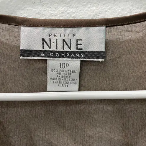 Nine & Co. Vintage Sheer Top Size 10P