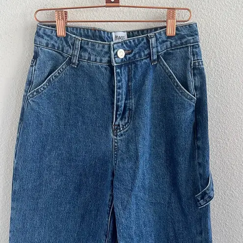 Princess Polly  Baggy Wide Leg Denim Jeans Hammer Hoop US 2