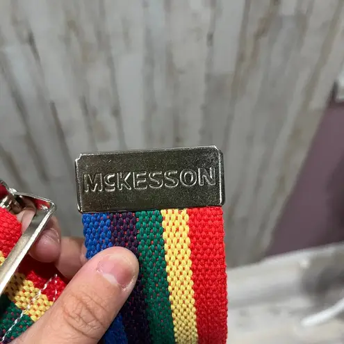 McKesson Rainbow Gait Belt 100% Cotton One Size Fits Most Red