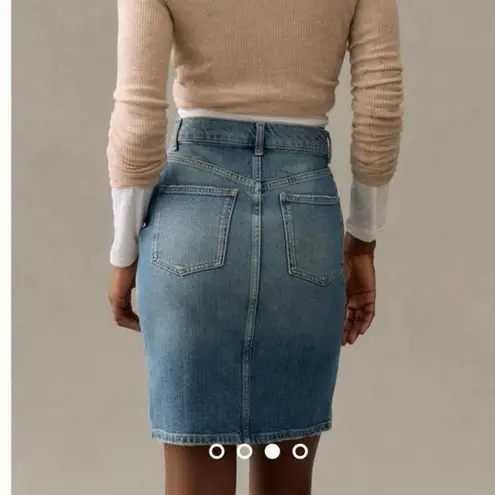 Pilcro and the Letterpress Anthropologie Pilcro Slim Denim Skirt 4 Women’s Light Blue