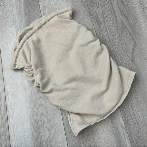 DISSH Tube Top strapless ruched crop womens Beige (xsmall) going out minimalist Size XS