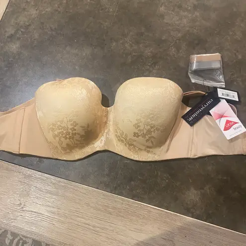 CURVY COUTURE SENSATION BLACK STRAPLESS BRA