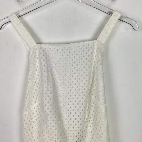 Line and Dot NWT  Spring Life Apron Dress Eyelet Criss Cross Back Size Medium M NEW thumbnail 3