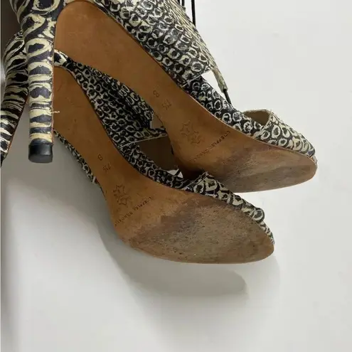 Loeffler Randall Scarlett Heels Lace Up Sandal Size 7.5