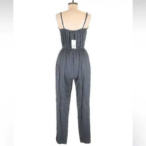 NWT Back Beat Co Tencel Raya Jumpsuit Size Medium in Cement Gray