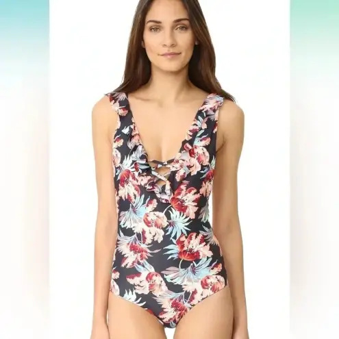 Tori Praver Swimwear Milos Floral Victoria One Piece Swimsuit Size XS