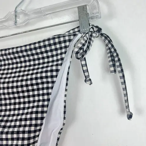 ANDIE NWT Swim The String Bottom Bikini Textured Gingham Size XL NEW